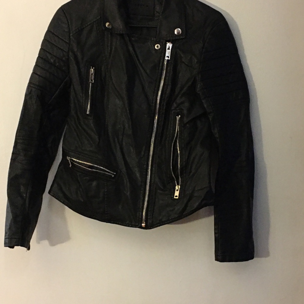 Black Moto Jacket - image 4